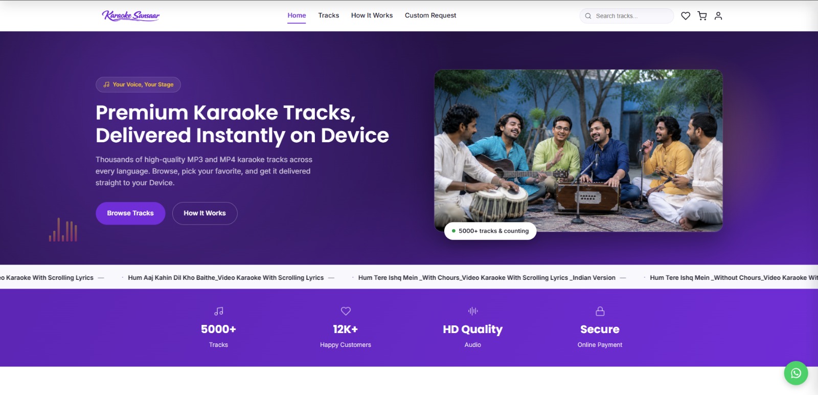 Karaoke Sansaar E-Commerce Website — website screenshot, a project by Solvemade