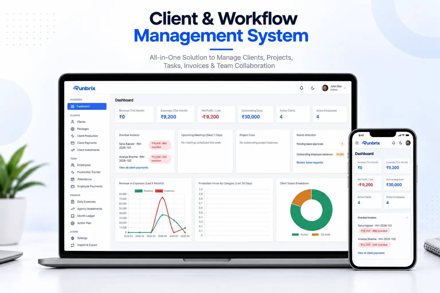Runbrix | Agency Management System.