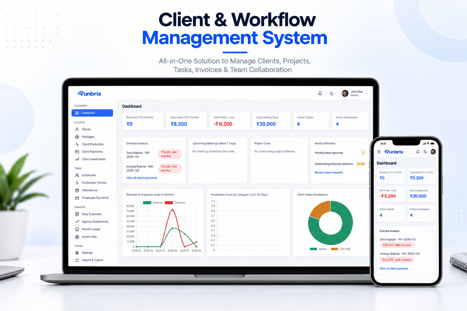Runbrix | Agency Management System.